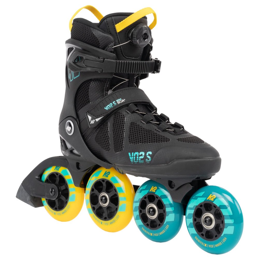 K2 Skate Vo2 S 100 X Boa U, Blue_Yellow, 8