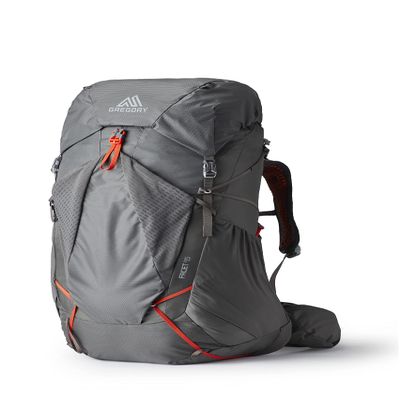 Gregory Facet 45L Women's Ultralight Backpacking Pack with Freefloat Suspension, Aluminum Frame, Ventilated Backpanel, Small, Sunset Grey