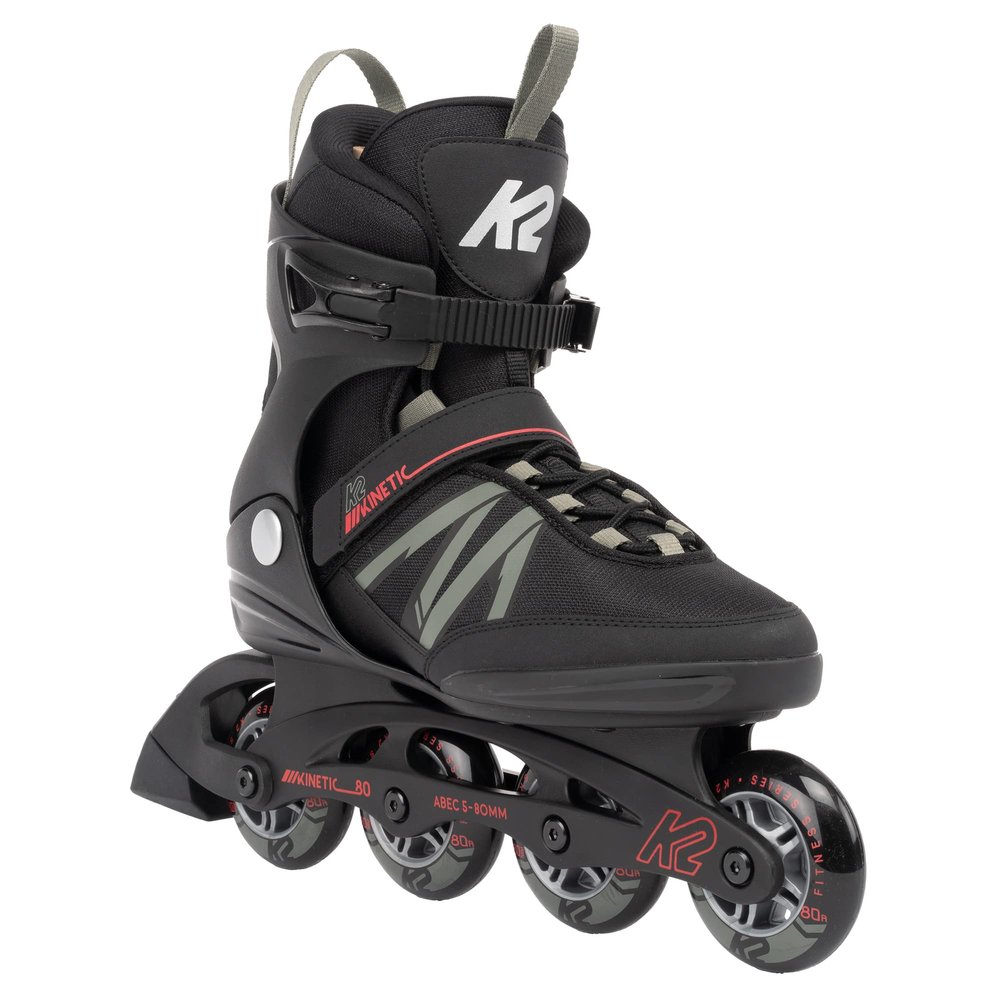 K2 Kinetic 80 Men's Inline Skates - Black/Gray, 8.5