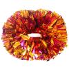2 Pack Cheerleading Pom Poms with Handle, Metallic Foil Cheer Pom Poms, Cheerleader Pom Poms for Sports Party Dance Team Cheering Squad Spirit Kids Adult, Rose and Gold view 1