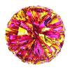 2 Pack Cheerleading Pom Poms with Handle, Metallic Foil Cheer Pom Poms, Cheerleader Pom Poms for Sports Party Dance Team Cheering Squad Spirit Kids Adult, Rose and Gold view 2