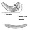 Metal Heel Plates 1 Pairs Sole Repair Kit with Nails Shoes Heel Taps Tips Repair Pad for Shoes and Boot (Half Moon Heel Sole) view 2