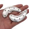 Metal Heel Plates 1 Pairs Sole Repair Kit with Nails Shoes Heel Taps Tips Repair Pad for Shoes and Boot (Half Moon Heel Sole) view 3
