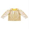 Aislor Girls Boys Shiny Metallic Tee Shirts Long Sleeve Loose Dance Top Performance Party Blouse Dancewear Clubwear Gold 12-14 Years view 3