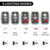 LED Safety Light, Clip On Strobe/Running Lights for Runners, Bike Tail Light with 5 Lighting Modes, High Visibility Accessories for Cycling, Hiking, Dogs and Kids (6-Pack Black) view 3