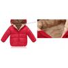 EISHOW 1-6 Years Baby Winter Coats Toddler Baby Removable Hooded Down Jacket Kids Warm Lined Fleece Thicken Coat Outerwear (Red,3-4T,3 Years,4 Years) view 3