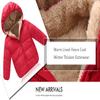 EISHOW 1-6 Years Baby Winter Coats Toddler Baby Removable Hooded Down Jacket Kids Warm Lined Fleece Thicken Coat Outerwear (Red,3-4T,3 Years,4 Years) view 4