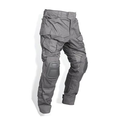 Emerson Airsoft Tactical Combat Pants Hunting BDU Gen3 Pants with Knee Pad Wolf Gray (Medium)