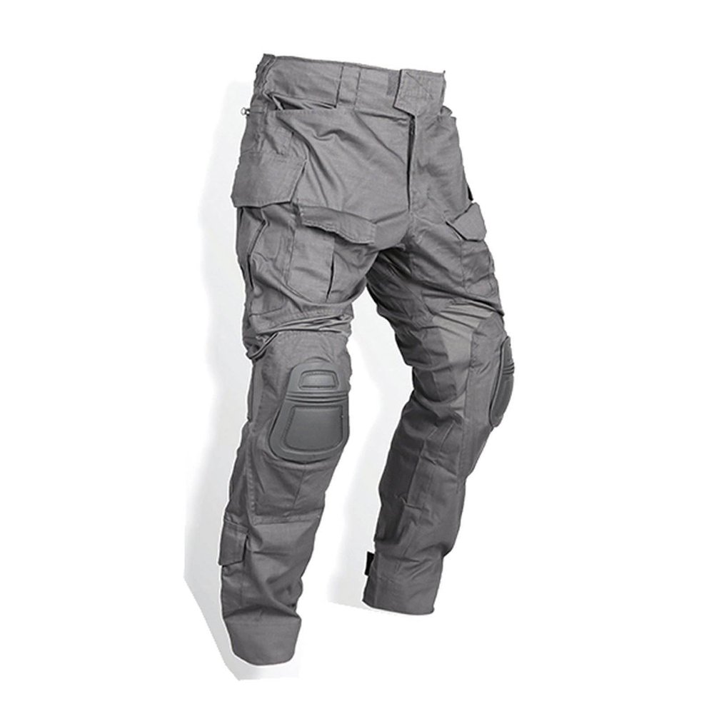 Emerson Airsoft Tactical Combat Pants Hunting BDU Gen3 Pants with Knee Pad Wolf Gray (Medium)