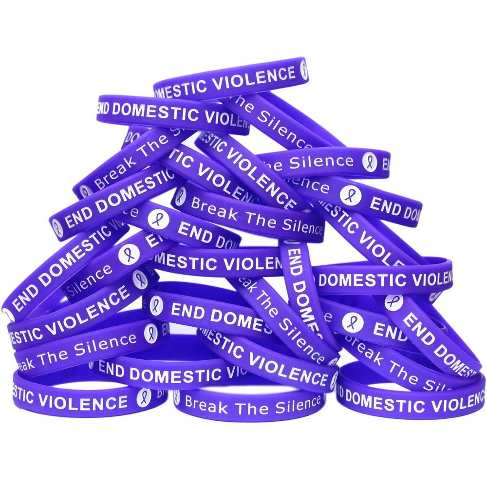 Fifty (50) End Domestic Violence Wristbands