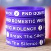 Fifty (50) End Domestic Violence Wristbands view 2