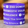Fifty (50) End Domestic Violence Wristbands view 3