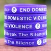 Fifty (50) End Domestic Violence Wristbands view 4