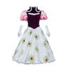 LoliMiss Women's Haunted Mansion Cosplay Tightrope Walker Costume Puff Sleeve Princess Dress Halloween Outfit(XL) view 1