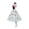 LoliMiss Women's Haunted Mansion Cosplay Tightrope Walker Costume Puff Sleeve Princess Dress Halloween Outfit(XL) view 3