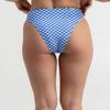 Hobie womens Hi Waist Swimsuit Bikini Bottoms, Sea Blue Check Me Out, Medium US view 2