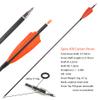 ZSHJGJR 34 Archery Carbon Arrows Hunting Arrows with 4 Turkey Feathers Targeting Practice Arrows Spine 400 for Compound & Recurve & Traditional Bow 6/12pcs (12pcs + Arrow Quiver, Orange) view 4