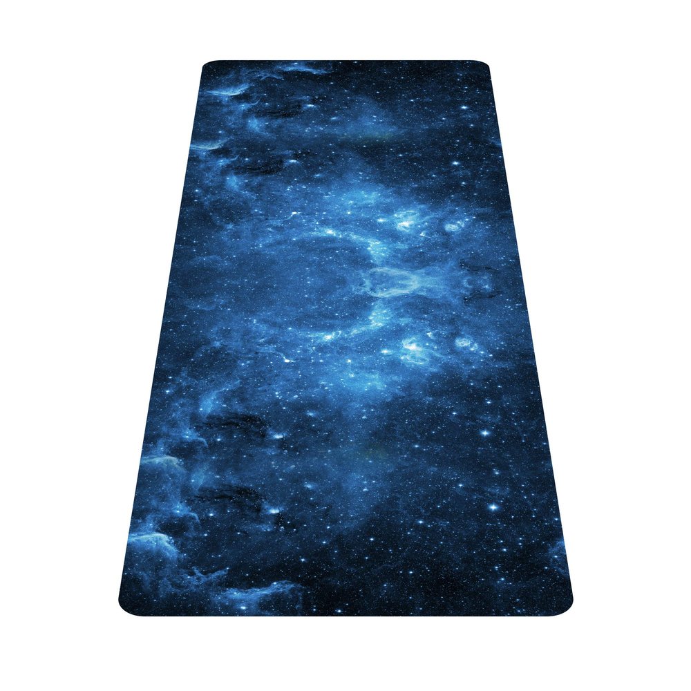 nuveti Printed Travel Yoga Mat-1/16 Inch Thick Non Slip Fitness Workout Mat with Carrying Bag, Foldable Lightweight Suede & Natural Rubber Yoga Mat for Yoga Pilates and Fitness 72" L x 24" W x 1.5mm