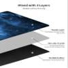 nuveti Printed Travel Yoga Mat-1/16 Inch Thick Non Slip Fitness Workout Mat with Carrying Bag, Foldable Lightweight Suede & Natural Rubber Yoga Mat for Yoga Pilates and Fitness 72" L x 24" W x 1.5mm view 4