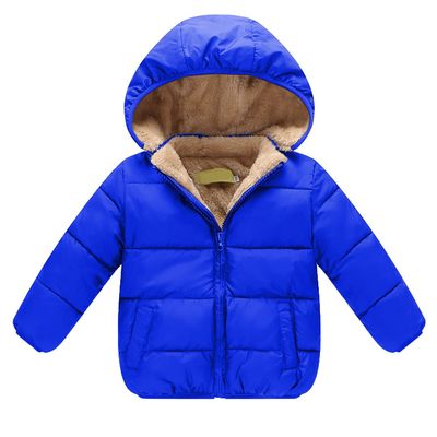 EISHOW 1-6 Years Baby Winter Coats Toddler Baby Removable Hooded Down Jacket Kids Warm Lined Fleece Thicken Coat Outerwear (Royal Blue,4-5T,4 Years,5 Years)