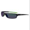Columbia Men's Sunglasses BURR - Shiny Black & Green with Polarized Green Mirror Lens view 1