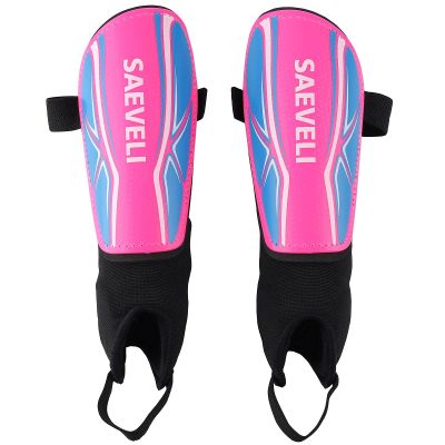 Saeveli Soccer Shin Guards for Toddlers Kids Youth - Lightweight and Durable Shin Pads with Ankle Protection for Kids 2-14 Years Old Boys and Girls (XS, Pink)