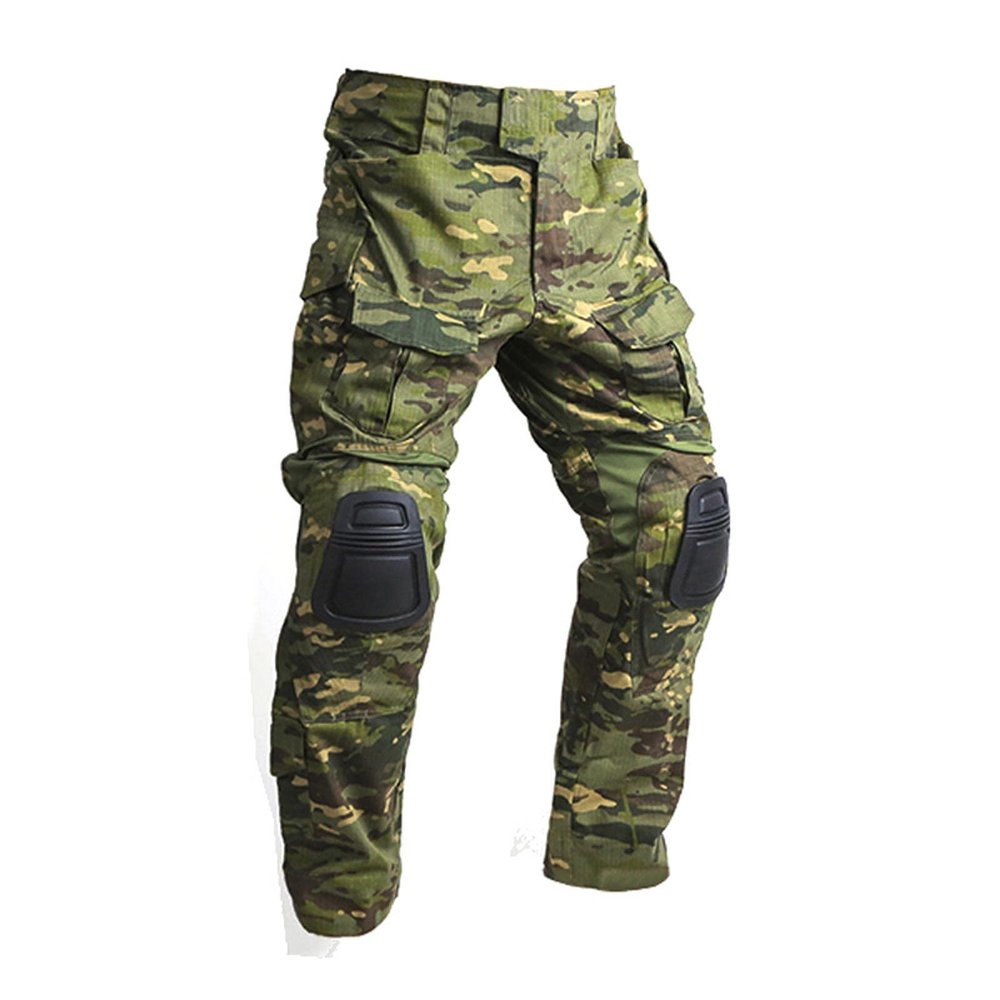 Emerson Airsoft Tactical Combat Pants Hunting BDU Gen3 Pants with Knee Pad Multicam Tropic (Medium)