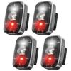 LED Safety Light, Clip On Strobe/Running Lights for Runners, Bike Tail Light with 5 Lighting Modes, High Visibility Accessories for Cycling, Hiking, Dogs and Kids (4-Pack Black) view 1
