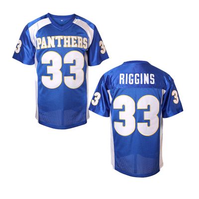 Summers Men Tim Riggins 33 Friday Night Lights High School Football Jersey Stitched (TimRiggins33Blue, XX-Large)