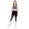 Choomomo Kids Girls Two Piece Yoga Sports Suit Crop Top with Athletic Leggings Workout Tracksuit Outfit Grey 4 Years view 1