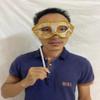 AZYOUNG Men's Masquerade Christmas Halloween Ball Party Half Face Masks on Stick (White) view 4