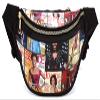 Glossy Magazine Cover Collage Michelle Obama and Barack Obama Fanny Pack Belt Bag Waist Pack Obama Purse (6-Multi/Black) view 1