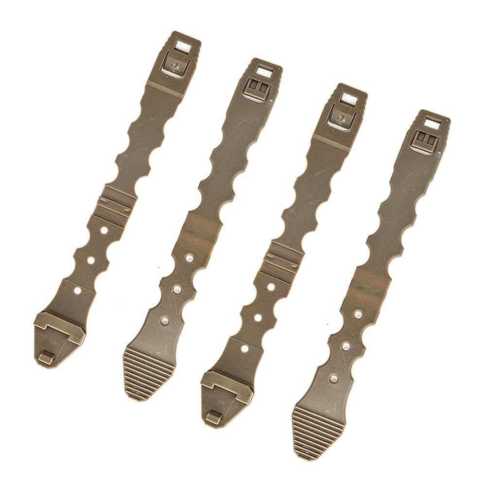 Aekvinks 4 Packs Tactical MOLLE Malice Clips Short Coyote 5.9in Tan