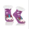 Century Star Slipper Socks for Boys Girls Fuzzy Warm Fleece Lined Socks with Grippers Kids Toddler Cute Animal Christmas Socks Unicorn 6-8 Years view 1