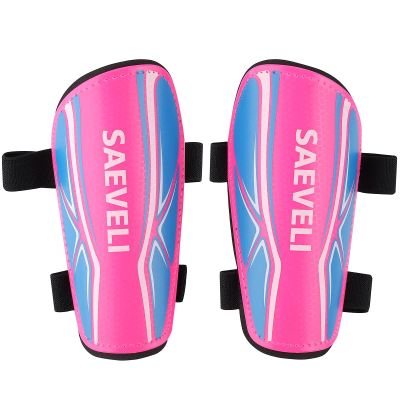 Saeveli Soccer Shin Guards for Toddlers Kids Youth - Lightweight and Durable Shin Pads with Adjustable Straps for Kids 2-14 Years Old Boys and Girls (S, Pink)