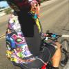 De Soto Skin Cooler Full Zip Tri Top Short Sleeve - FVSC - (Entropy of Color, Small) view 3