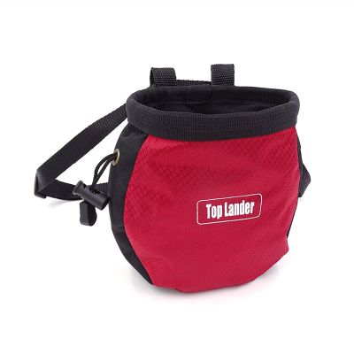 Outdoor Climbing Accessories Rock Climbing Chalk Bag with Belt and Zipper Pocket for Fitness Gym Weight Lifting Hunting Bouldering Magnesia Sack Multi-Color Anti-Slip and wear-Resistant