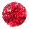 2 Pack Cheerleading Pom Poms with Handle, Metallic Foil Cheer Pom Poms, Cheerleader Pom Poms for Sports Party Dance Team Cheering Squad Spirit Kids Adult, Red view 2