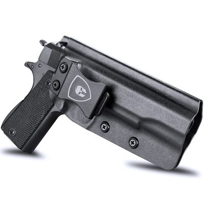 1911 Holster, IWB Kydex Holster Optional: 1911 5" No Rail, Including: Colt/Kimber/Springfield/S&W/Ruger/Taurus/Rock Island/Tisas/RIA/GSG/Mauser and More 1911 Pistols, Adj. Cant, Right Hand