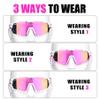 X-TIGER Polarized Cycling Glasses with 5 Interchangeable Lenses,MTB Biking Baseball Running Sports Sunglasses for Men Women view 2