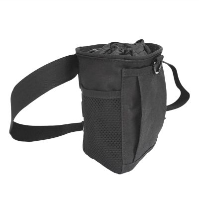 Outdoor climbing accessories Waterproof Nylon Chalk Bag with Belt for Rock Climbing Weightlifting Bouldering Gym Camping Hiking Outdoor Sports Accessory Anti-slip and wear-resistant ( Color : Black )