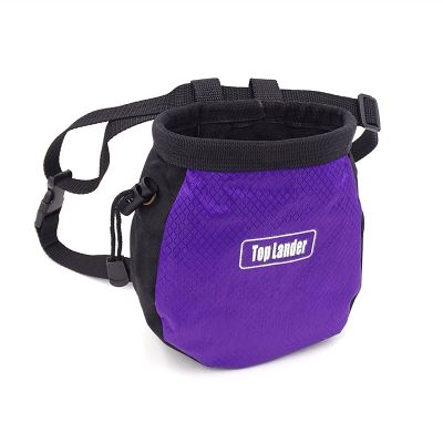 Outdoor Climbing Accessories Rock Climbing Chalk Bag with Belt and Zipper Pocket for Fitness Gym Weight Lifting Hunting Bouldering Magnesia Sack Multi-Color Anti-Slip and wear-Resistant