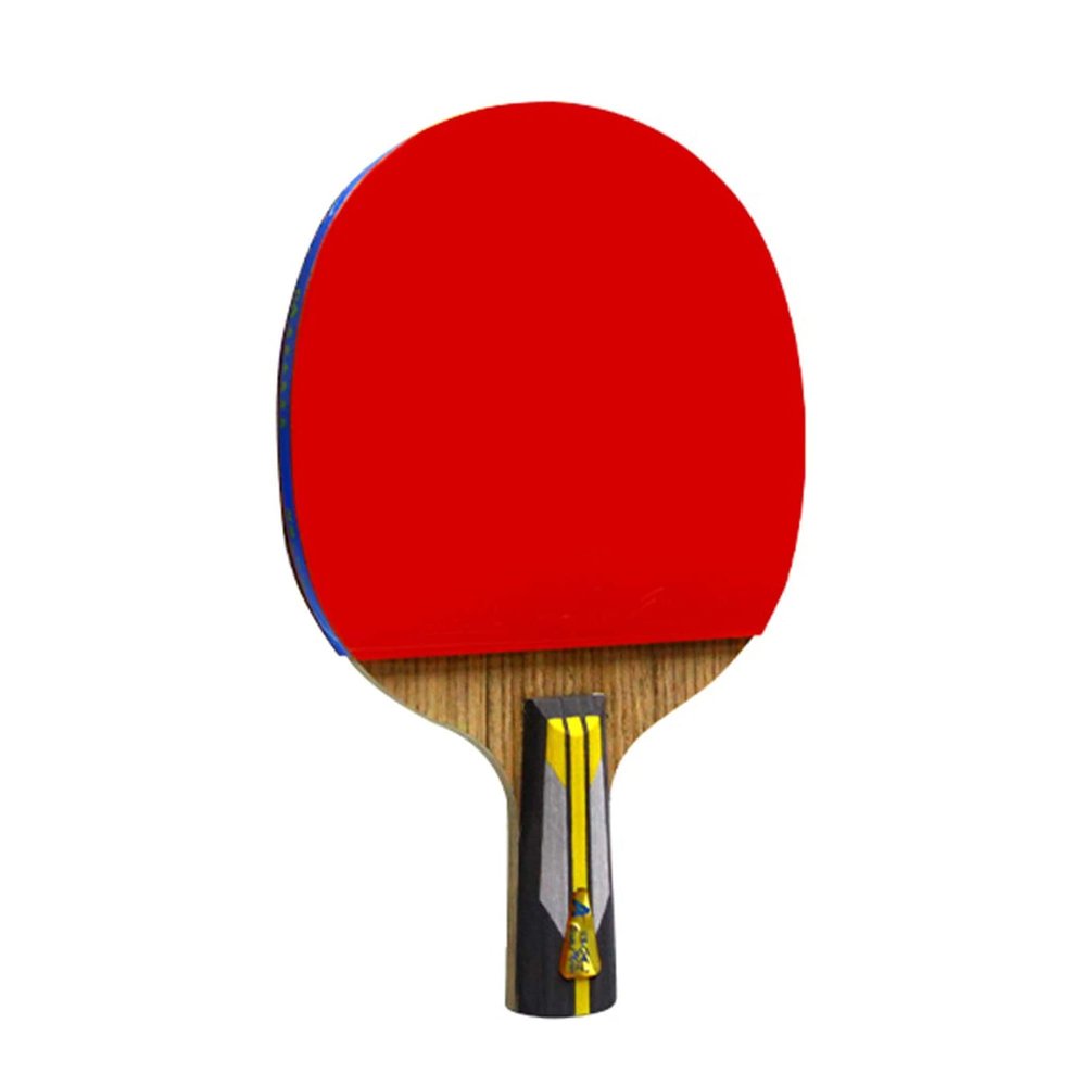 LINGOSHUN Table Tennis Paddle Set 6 Stars,Portable Ping Pong Bats for Children Adult Table Tennis Racket Set,ITTF Approved Rubber/Single/Short Handle