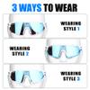 X-TIGER Polarized Cycling Glasses with 5 Interchangeable Lenses,MTB Biking Baseball Running Sports Sunglasses for Men Women view 2