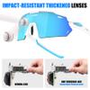 X-TIGER Polarized Cycling Glasses with 5 Interchangeable Lenses,MTB Biking Baseball Running Sports Sunglasses for Men Women view 4