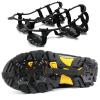 WQAZ Outdoor Climbing Accessories 24 Teeth Shoe Spiked Grips Cleats Crampons Climbing Anti Slip Shoes Cover Ski Accessories Outdoor Camping Hiking Traveling Anti-Slip and wear-Resistant view 2
