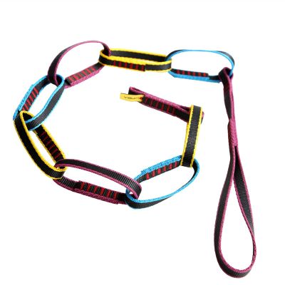 WQAZ Outdoor Climbing Accessories 22 KN 140cm Rock Climbing Tree Rigging Webbing Loop Daisy Chain Equip Anti-Slip and wear-Resistant