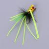 YUNSI Baites and Attactants 1 Piece Popper Flies Fly Hook Trout Bass Popper Fly Floating Fishing Lures for Fishing (Color : Bright Yellow) view 2