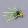 YUNSI Baites and Attactants 1 Piece Popper Flies Fly Hook Trout Bass Popper Fly Floating Fishing Lures for Fishing (Color : Bright Yellow) view 3