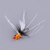 YUNSI Baites and Attactants 1 Piece Popper Flies Fly Hook Trout Bass Popper Fly Floating Fishing Lures for Fishing (Color : Bright Yellow) view 4